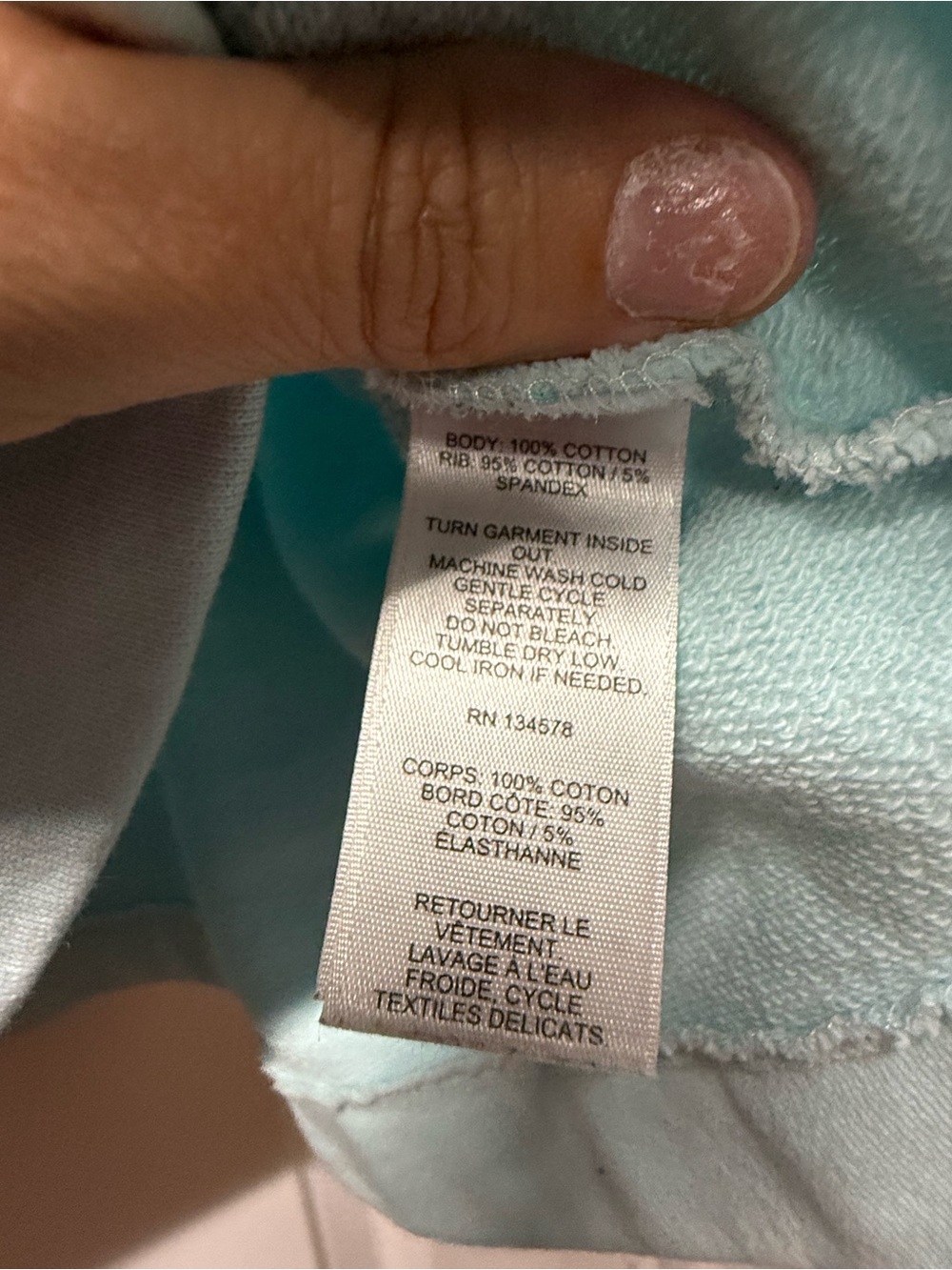 Vineyard Vines Women’s Large Light Blue Cotton Pullover Sweatshirt - Picture 4 of 8